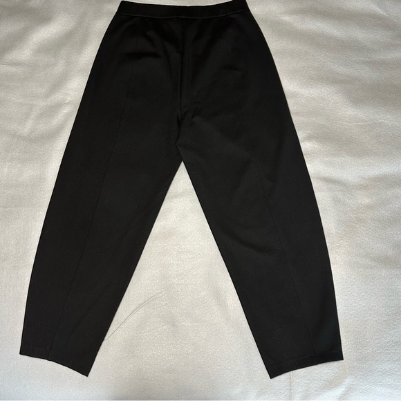 Eileen Fisher Dressy Flex Ponte Black Lantern Ankle Pant SP NWT - Picture 4 of 9